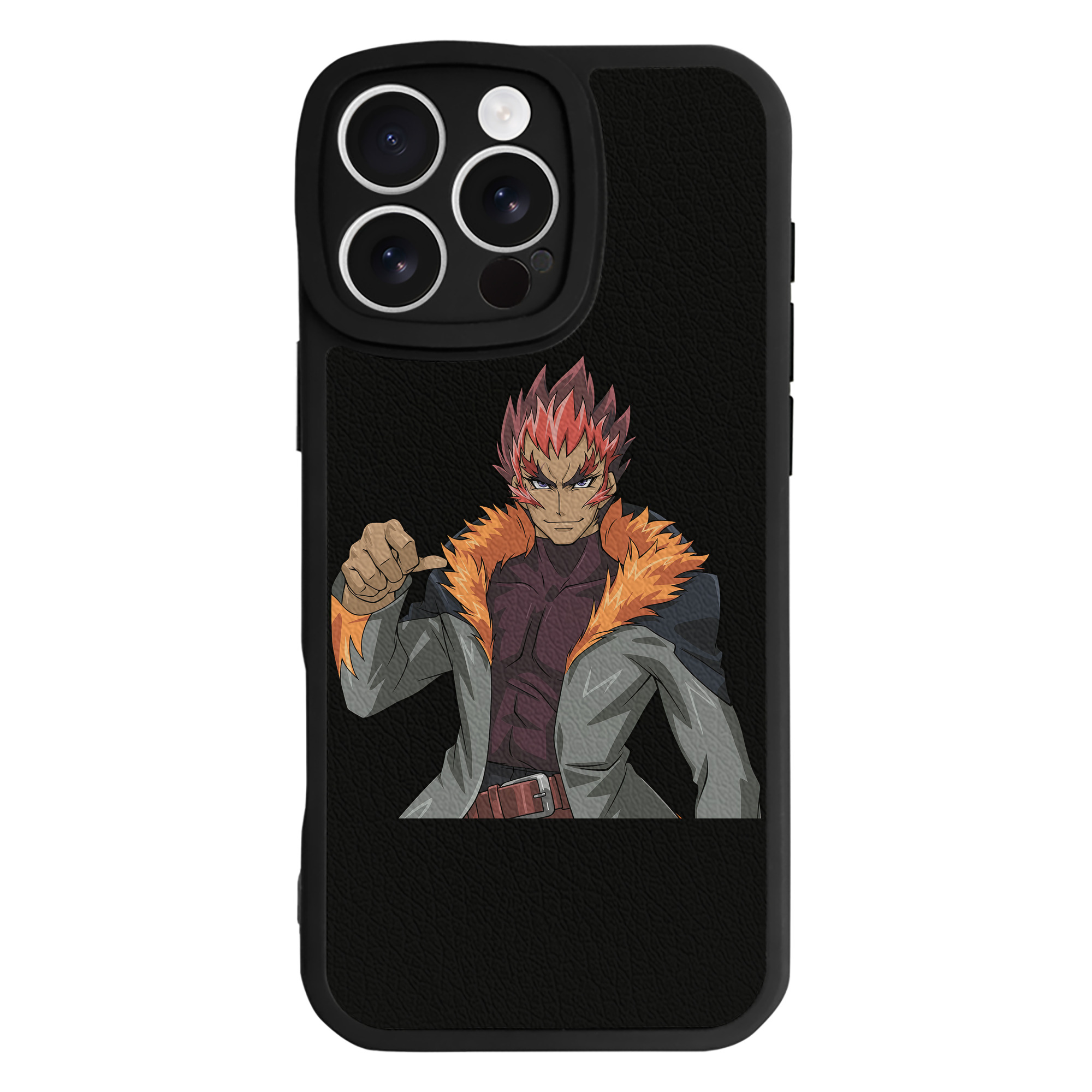 （画像用） 遊☆戯☆王 Yu-Gi-Oh! 【iPhone 16シリーズ対応】シリコンスマホケース（レザー調） 材質：シリコン